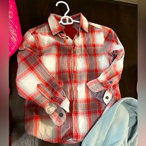 Girl's flannel button down